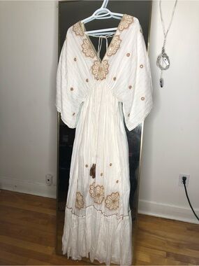 Embroidered Maxi Dress
